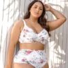 High Waisted Ruched Bikini Bottoms Floral | Artesands